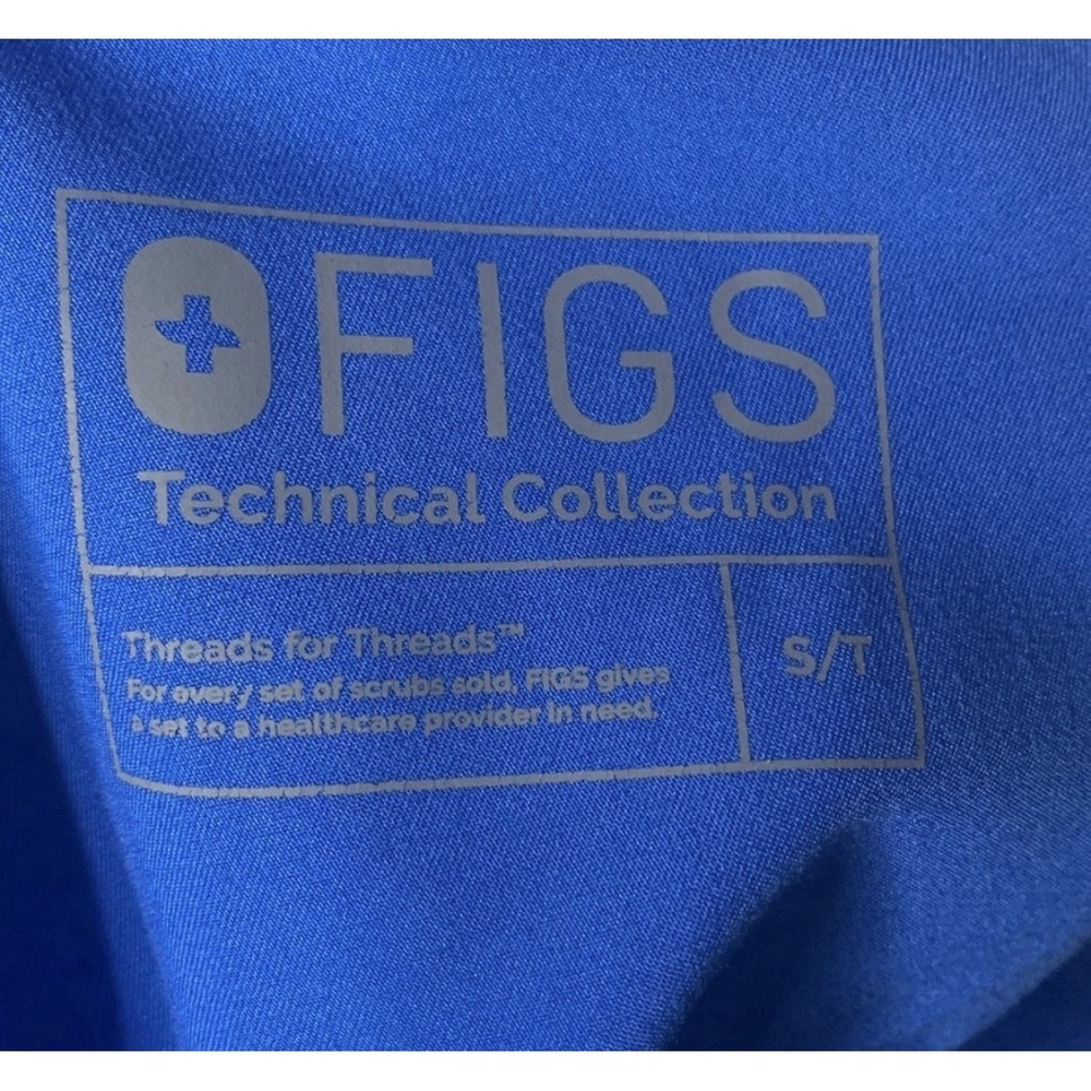 Figs Technical Scrub Pants Wide Elastic Waist & Drawstring Size Small Tall - Picture 5 of 6
